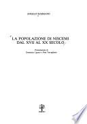 La popolazione di Niscemi dal XVII al XX secolo