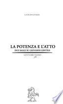 La potenza e l'atto