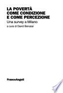 La povertà come condizione e come percezione