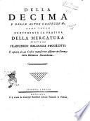 La pratica della mercatura scritta da Francesco Balducci Pegolotti