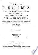 La pratica della mercatura scritta da Giovanni di Antonio da Uzzano