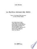 La Pratica sociale del testo