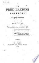 La predicazione epistola