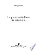 La presenza italiana in Venezuela