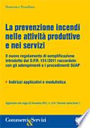 La prevenzione incendi nelle attività produttive e nei servizi