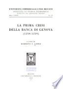 La prima crisi della banca di Genova, 1250-1259