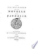 La prima parte de le novelle del Bandello