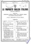 La proprieta edilizià italiana rivista mensile