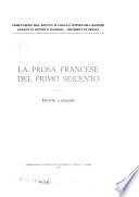 La Prosa francese del primo Seicento