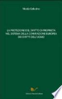 La protezione del diritto di proprietà nel sistema della convenzione europea dei diritti dell'uomo