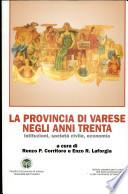 La provincia di Varese negli anni Trenta