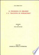La psicologia di Abelardo e il Tractatus de intellectibus