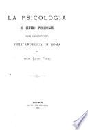 La psicologia di Pietro Pomponazzi