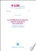 La pubblicità legale delle società di capitali