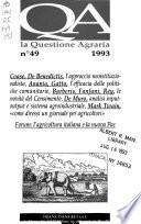 La Questione agraria