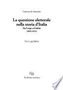 La questione elettorale nella storia d'Italia