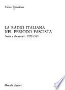 La radio italiana nel periodo fascista
