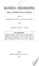 La Rassegna bibliografica della letteratura italiana