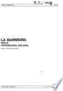 La Rassegna della letteratura italiana