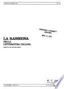 La Rassegna della letteratura italiana