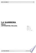 La Rassegna della letteratura italiana