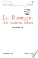 La Rassegna della letteratura italiana