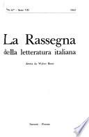 La Rassegna della letteratura italiana