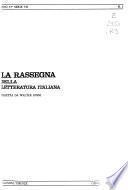 La Rassegna della letteratura italiana