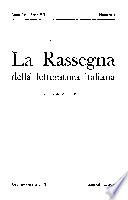 La Rassegna della letteratura italiana