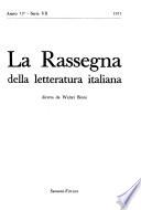 La Rassegna della letteratura italiana