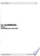 La Rassegna della letteratura italiana