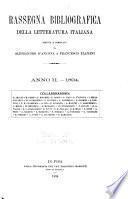 La Rassegna della letteratura italiana