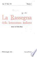 La Rassegna della letteratura italiana