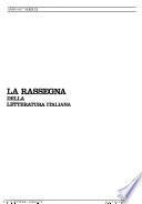 La Rassegna della letteratura italiana