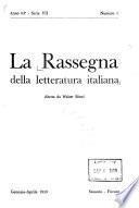 La Rassegna della letteratura italiana
