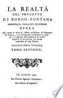 La Realtá del progetto di Borgo-Fontana dimostrata della sua esecuzione