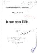 ... La recente eruzione dell' Etna