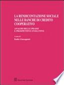 La rendicontazione sociale nelle banche di credito cooperativo. Analisi delle prassi e prospettive evolutive