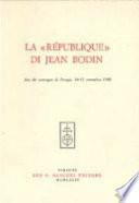La République di Jean Bodin