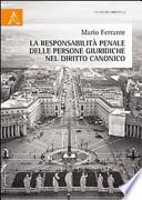 La responsabilità penale delle persone giuridiche nel diritto canonico