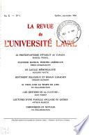 La Revue de l'Université Laval