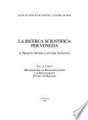 La ricerca scientifica per Venezia