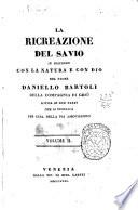 La ricreazione del savio in discorso con la natura e con Dio