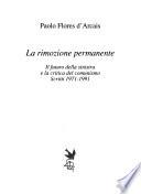 La rimozione permanente