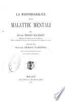 La risponsabilità nelle malattie mentali