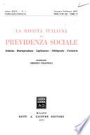 La rivista italiana di previdenza sociale