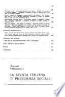 La Rivista italiana di previdenza sociale