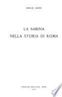 La Sabina nella storia di Roma