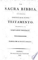 La Sacra Bibbia contenente l'Antico ed il Nuovo Testamento, tradotta da Giovanni Diodati