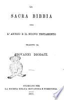 La Sacra Bibbia, ossia L'Antico e il Nuovo Testamento tradotti da Giovanni Diodati